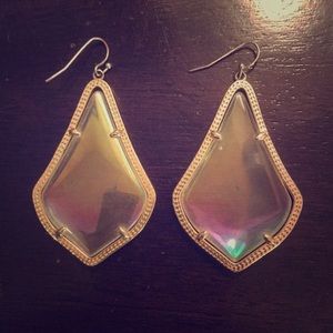 Kendra Scott Iridescent Earrings- One Of A Kind